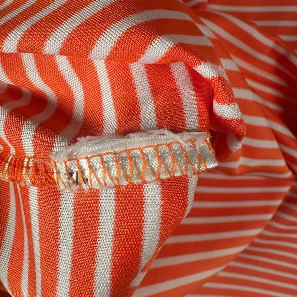 Pinehurst By Adidas Polo Shirt Mens‎ Large Orange Golf Putter Boy Logo 1895